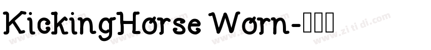 KickingHorse Worn字体转换
